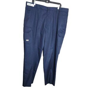 Unifirst Soft Twill Cotton/Polyester Men's Blue Slacks - Chino Dress/Casual Pant